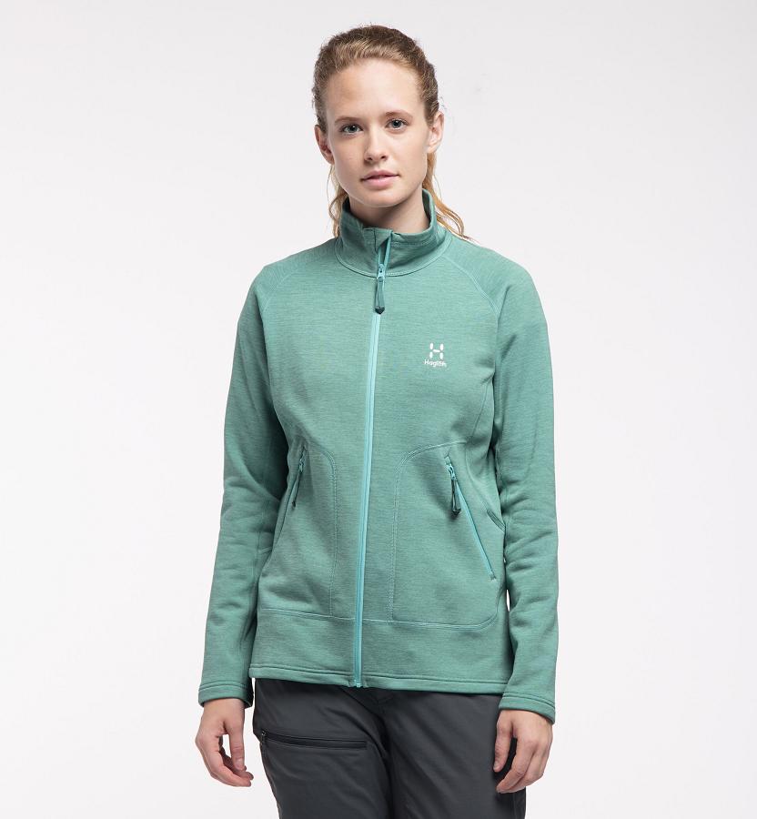 Haglöfs Womens Heron Fleece Green New Zealand 29618HLFK